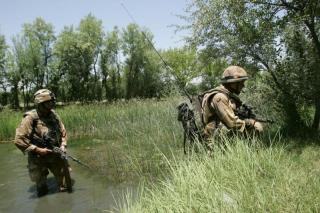 Patrol in Helmand Green Zone